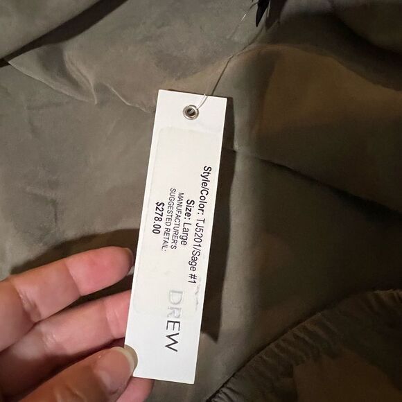 Drew Strapless Sage Jumpsuit Size L - Picture 4 of 4